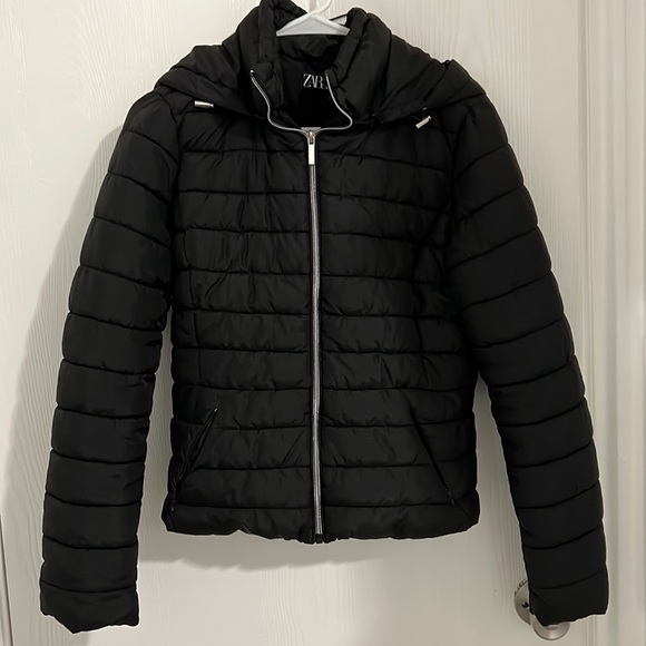 Zara Jackets & Coats Zara Black Puffer Coat Poshmark